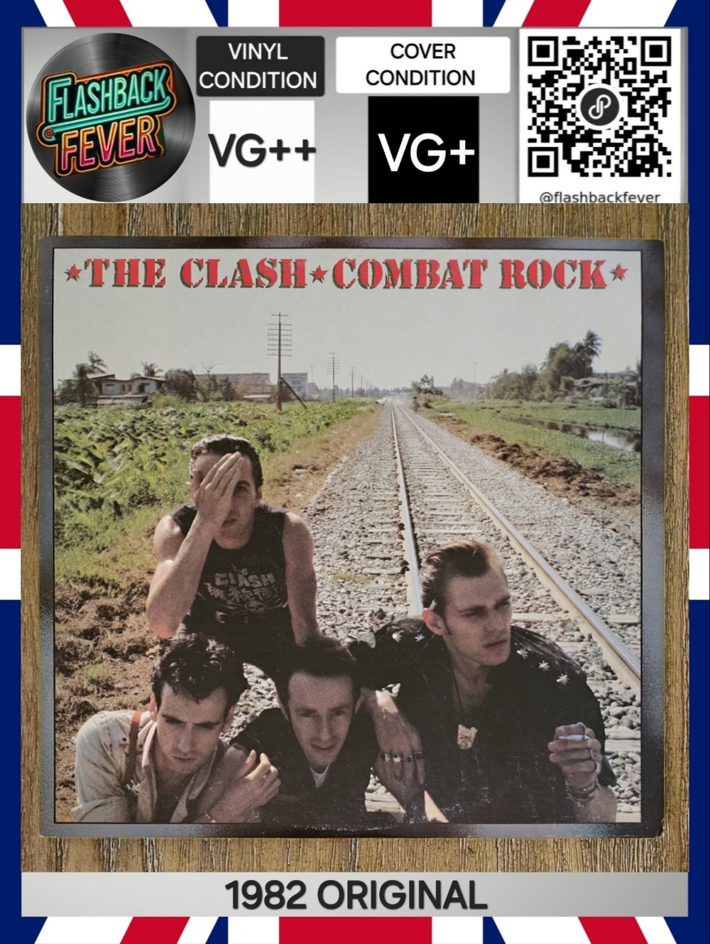 THE CLASH•Combat Rock•1982 US (#FE3768) Pitman Pressing